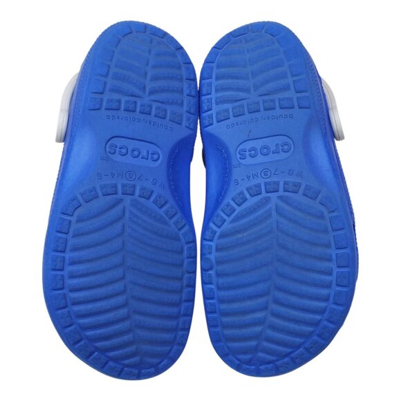 Crocs Kids Classic Clog Sandals Juniors Blue Size Small, Womens 6-7, Men 4-5 - Picture 5 of 7